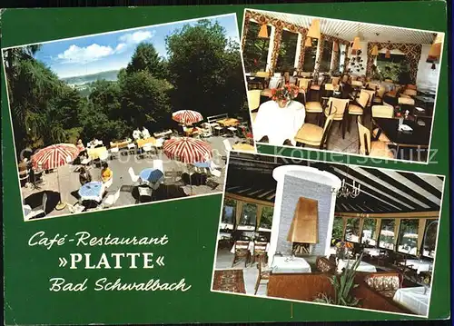 Bad Schwalbach Restaurant Cafe Platte Kat. Bad Schwalbach