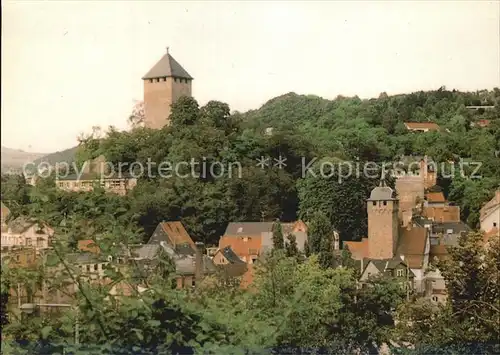 Sonnenberg Wiesbaden Blick vom Kreuzberg Burg Kapellenturm Torturm Kat. Wiesbaden