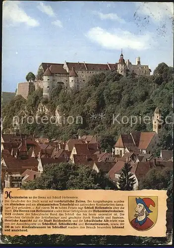 Heidenheim Brenz mit Schloss Hellenstein Kat. Heidenheim an der Brenz