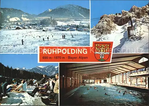 Ruhpolding Rauschberg Schwimmbad Gondel Kat. Ruhpolding