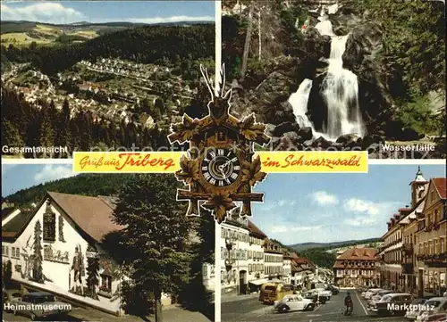 Triberg Schwarzwald Gesamtansicht Hematmuseum Marktplatz Wasserfaelle Kat. Triberg im Schwarzwald