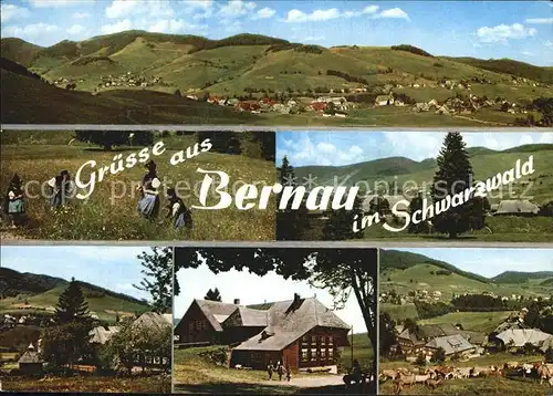Bernau Schwarzwald Panorama Teilansicht  Kat. Bernau im Schwarzwald