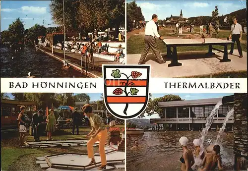 Bad Hoenningen Schwimmbad Minigolf Tischtennis Thermalbad Kat. Bad Hoenningen