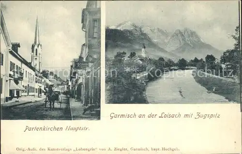 Partenkirchen Garmisch Loisach Zugpitze Strasse Kat. Garmisch Partenkirchen