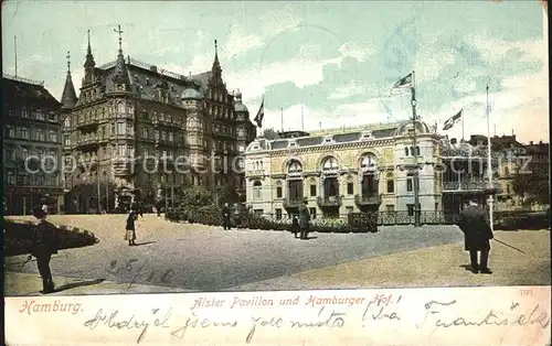 Hamburg Alster Pavillon Hamburger Hof Kat. Hamburg