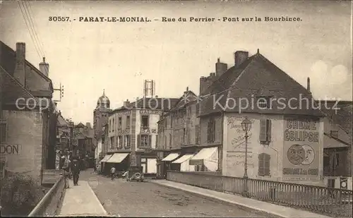 Paray le Monial Rue du Perrier Pont sur la Bourbince Kat. Paray le Monial