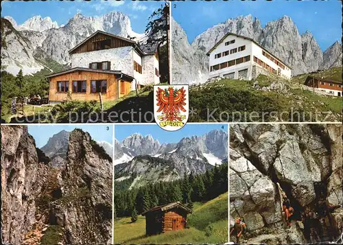 Wilder Kaiser Gaudeamushuete Gruttenhuette Klamml Maerchenwiese Kat. Wildermieming