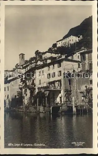 Gandria Lago di Lugano Ansicht Kat. Gandria