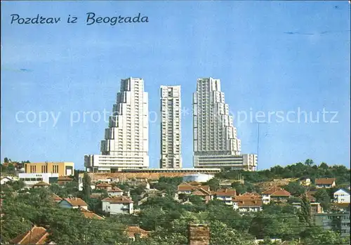 Beograd Belgrad Hochhaeuser Kat. Serbien