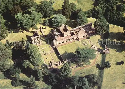 Dryburgh Abbey Fliegeraufnahme Berwickshire Kat. Grossbritannien