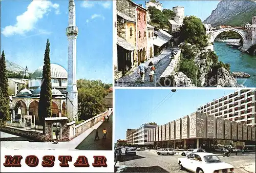 Mostar Moctap Bruecke Neretva Stadtansichten Kat. Mostar