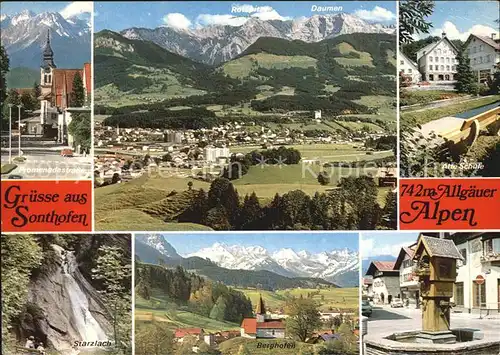 Sonthofen Oberallgaeu Allgaeuer Alpen Kat. Sonthofen