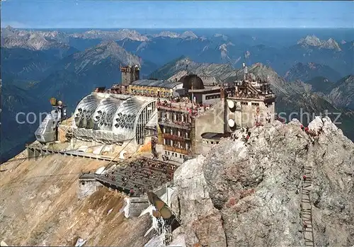 Zugspitze Muenchnerhaus Wetterwarte Eibsee Seilbahnstation Kat. Garmisch Partenkirchen