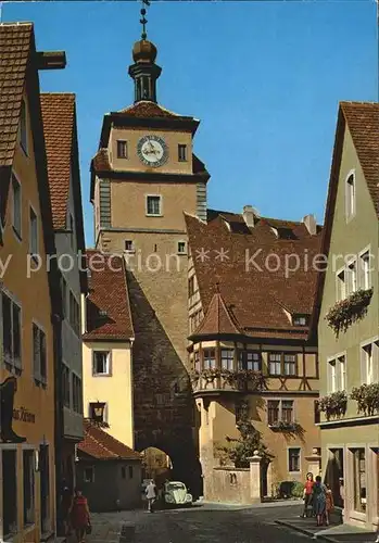 Rothenburg Tauber Weisser Turm  Kat. Rothenburg ob der Tauber