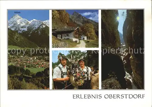 Oberstdorf Kneippkurort Klamm Trachten Alm Hoefats Kat. Oberstdorf