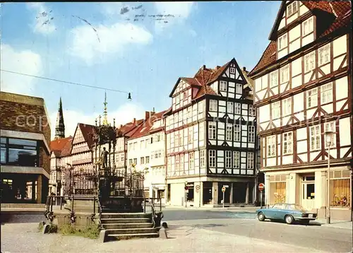 Hannover Holzmarkt mit Oskar Winter Brunnen Kat. Hannover