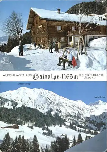 Reichenbach Oberstdorf Alpengasthaus Gaisalpe Kat. Oberstdorf