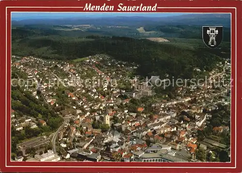 Menden Sauerland Fliegeraufnahme Kat. Menden (Sauerland)