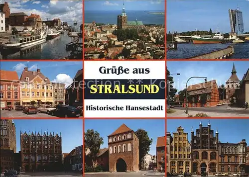 Stralsund Mecklenburg Vorpommern Historische Hansestadt Hafen Dom Stadtansichten Kat. Stralsund