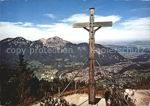 Reichenhall Bad Gipfelkreuz Predigtstuhl Hochstaufen Zwiesel Kat. Bad Reichenhall