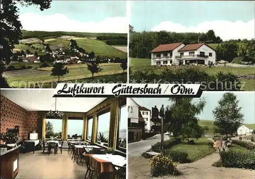 Guettersbach Panorama Pension Sonnenhof Gaststube Kat. Mossautal
