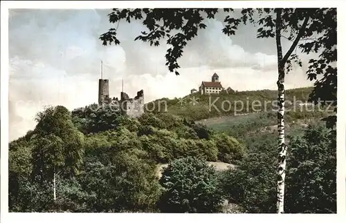 Weinheim Bergstrasse Burgruine Windeck Wachenburg Kat. Weinheim