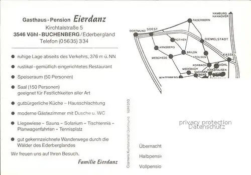 Buchenberg Voehl Gasthaus Eierdanz  Kat. Voehl