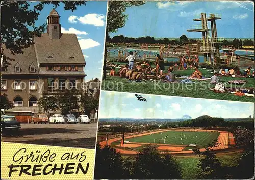 Frechen Schwimmbad Fussballstadion  Kat. Frechen