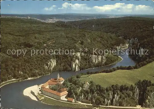 Kloster Weltenburg Luftaufnahme Kat. Kelheim