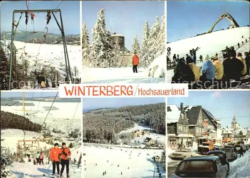 Winterberg Hochsauerland Skilift Winter Schanze Kat. Winterberg