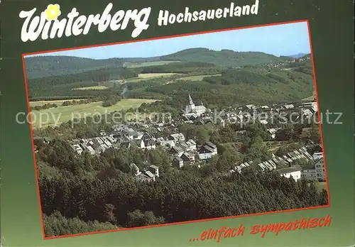 Winterberg Hochsauerland Luftaufnahme Ansicht Kirche Kat. Winterberg