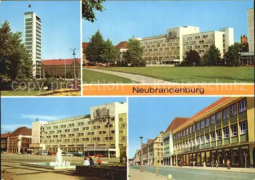 Neubrandenburg Hochhaus am Karl Marx Platz Centrum Warenhaus Kat. Neubrandenburg