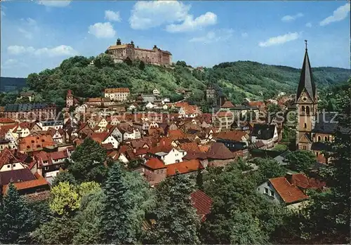 Kulmbach Blick zur Plassenburg Kat. Kulmbach