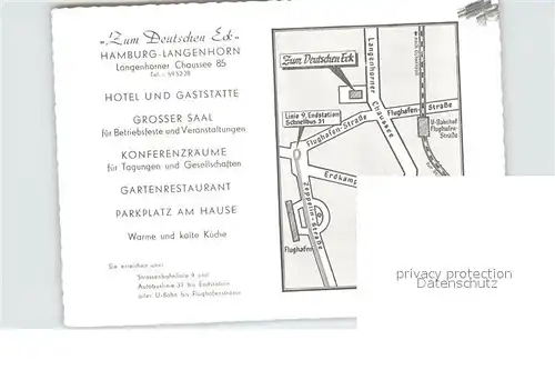 Langenhorn Hamburg Zum Deutschen Eck Hotel und Gaststaette