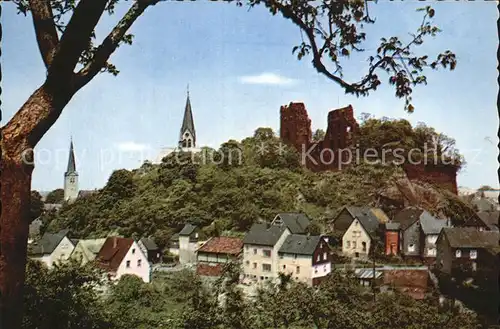 Kastellaun Hunsrueck Ruine Ansicht Kat. Kastellaun