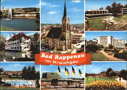 Bad Rappenau Kurhaus Sole Hallenbad Schloss Wellenbad Kurpark Kat. Bad Rappenau