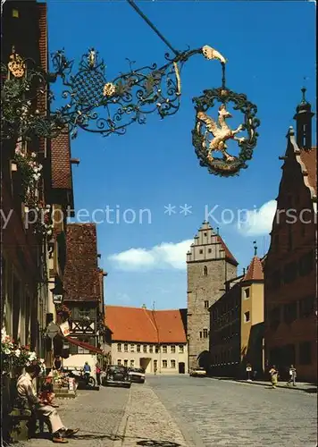 Dinkelsbuehl Greifenschild Rothenburger Tor Kat. Dinkelsbuehl