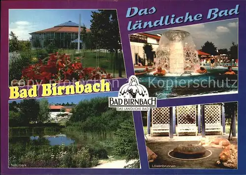 Bad Birnbach Naturpark Aussenbecken Loewenbrunnen Kurhaus Kat. Bad Birnbach