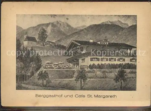 Brannenburg Berggasthof und Cafe St Margareth Kat. Brannenburg