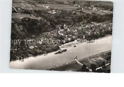 Herstelle Weser Fliegeraufnahme Kat. Beverungen