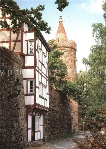 Neubrandenburg Stadtmauer Wiekhaus Fangelturm Kat. Neubrandenburg