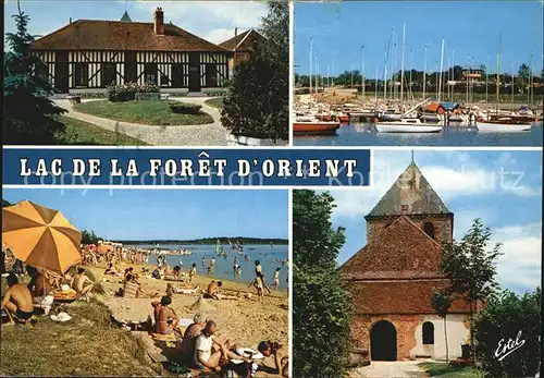 Troyes Aube Lac de la Foret Orient Strand Hafen  Kat. Troyes