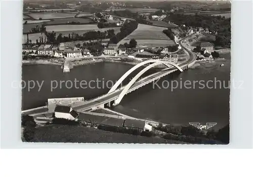 Treguier Cotes d Armor Pont Canada sur le Jaudy Vue aerienne Kat. Treguier