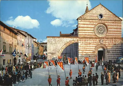 Assisi Umbria Folkorefest Calendimaggio Kirche Hl Chiara Kat. Assisi