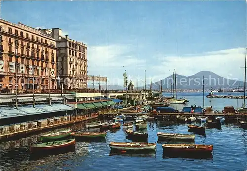 Napoli Neapel Borgo marinaro Vesuvio Kat. Napoli