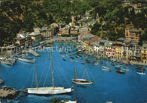 Portofino Liguria Hafen Ansicht Kat. Portofino