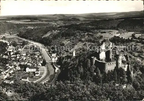 Vianden Schloss Luftaufnahme