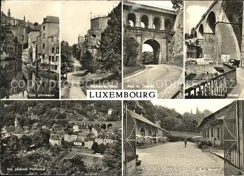 Luxembourg Luxemburg Pfaffenthal Manefeld Schlossruecke Viaduct Clausen Kat. Luxembourg