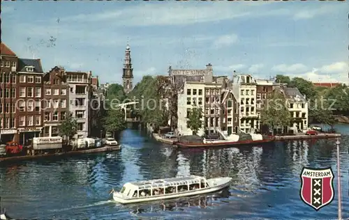 Amsterdam Niederlande Binnen Amstel Groenburgwal Kat. Amsterdam