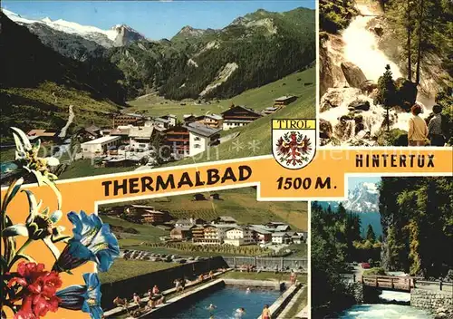 Hintertux Bad Thermalbad Wasserfall Teilansicht  Kat. Oesterreich